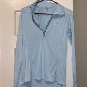 Light blue under armor quarter zip top